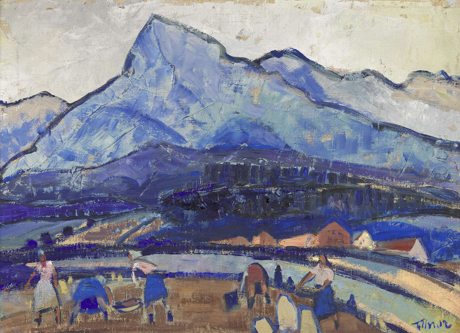 MICHAL TILLNER (1895-1975) - Vykopávanie zemiakov