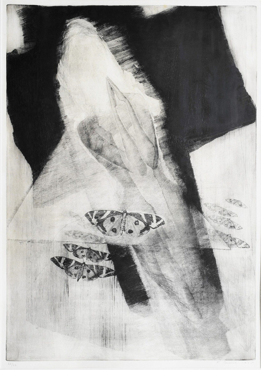BURANT František (1924-2001): Dívka a motýlci (velký formát).