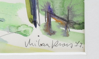 KRAUS Milan (1927-2009): Chalupa v Krušných horách.