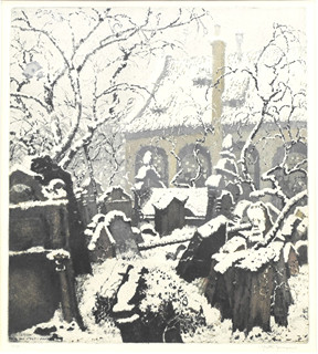 STRETTI-ZAMPONI Jaromír (1882-1959): Hřbitov.