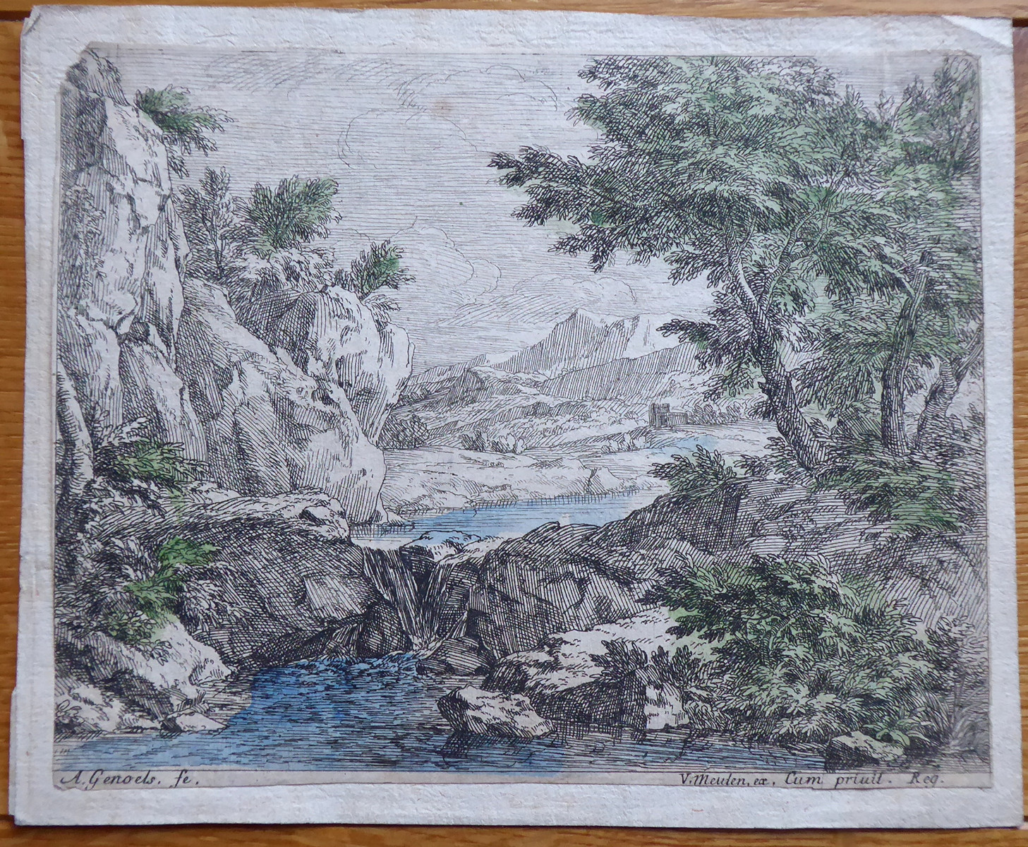 ABRAHAM GENOELS (1640-1723) - KRAJINA S ŘEKOU A SKALAMI