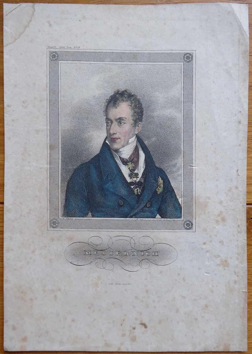 FRIEDRICH LIEDER (1780-1859) - KNÍŽE METTERNICH (1773-1859)