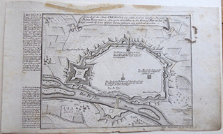 GABRIEL BODENEHR STARŠÍ (1664-1758) - CREMONA - PLÁN MĚSTA S OPEVNĚNÍM