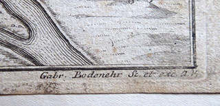 GABRIEL BODENEHR STARŠÍ (1664-1758) - CREMONA - PLÁN MĚSTA S OPEVNĚNÍM