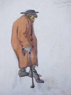 LADISLAV ŠALOUN (1870-1946) - VLASTNÍ KARIKATURA