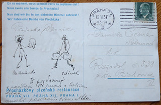 LADISLAV ŠALOUN (1870-1946) - POHLEDNICE S KRESBAMI OD ŠALOUNA