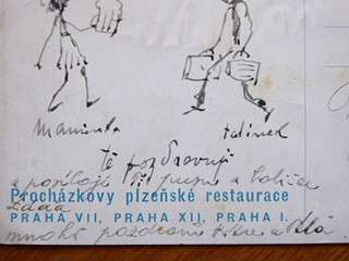 LADISLAV ŠALOUN (1870-1946) - POHLEDNICE S KRESBAMI OD ŠALOUNA