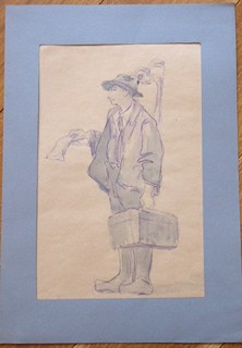 LADISLAV ŠALOUN (1870-1946) - LOUČENÍ S VOJENSKOU NEMOCNICÍ