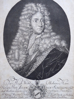 MORITZ BODENEHR (1665-1749) - JOHANN ADAM VON SCHÖNFELD - PORTRÉT