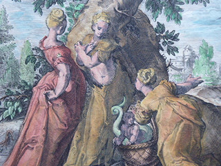 HENDRIK GOLTZIUS (1558-1617) - NALEZENÍ ERICHTHONIA DCERAMI CECROPSE 