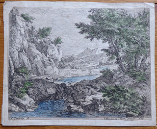 ABRAHAM GENOELS (1640-1723) - KRAJINA S ŘEKOU A SKALAMI