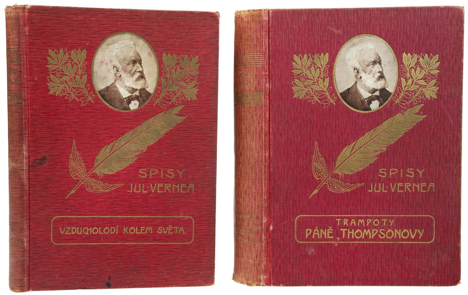 Jules Verne (1828-1905) Josef Richard Vilímek (1860-1938) - DVOJICE VERNEOVEK - OKŘÍDLENÉ PERO