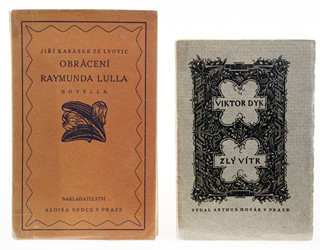 Jiří Karásek ze Lvovic (1871-1951) Viktor Dyk (1877-1931) - DVOJICE BIBLIOFILIÍ S PODPISY A VĚNOVÁNÍM