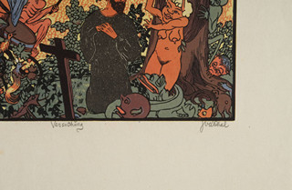 Josef Váchal (1884-1969) - POKUŠENÍ SV. ANTONÍNA
