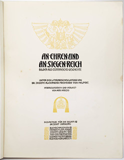 Joseph Alexander von Helfert (1820-1910) - AN EHREN UND AN SIEGEN REICH