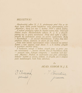 Waigant Bohumil - Plakát na Majáles 1910