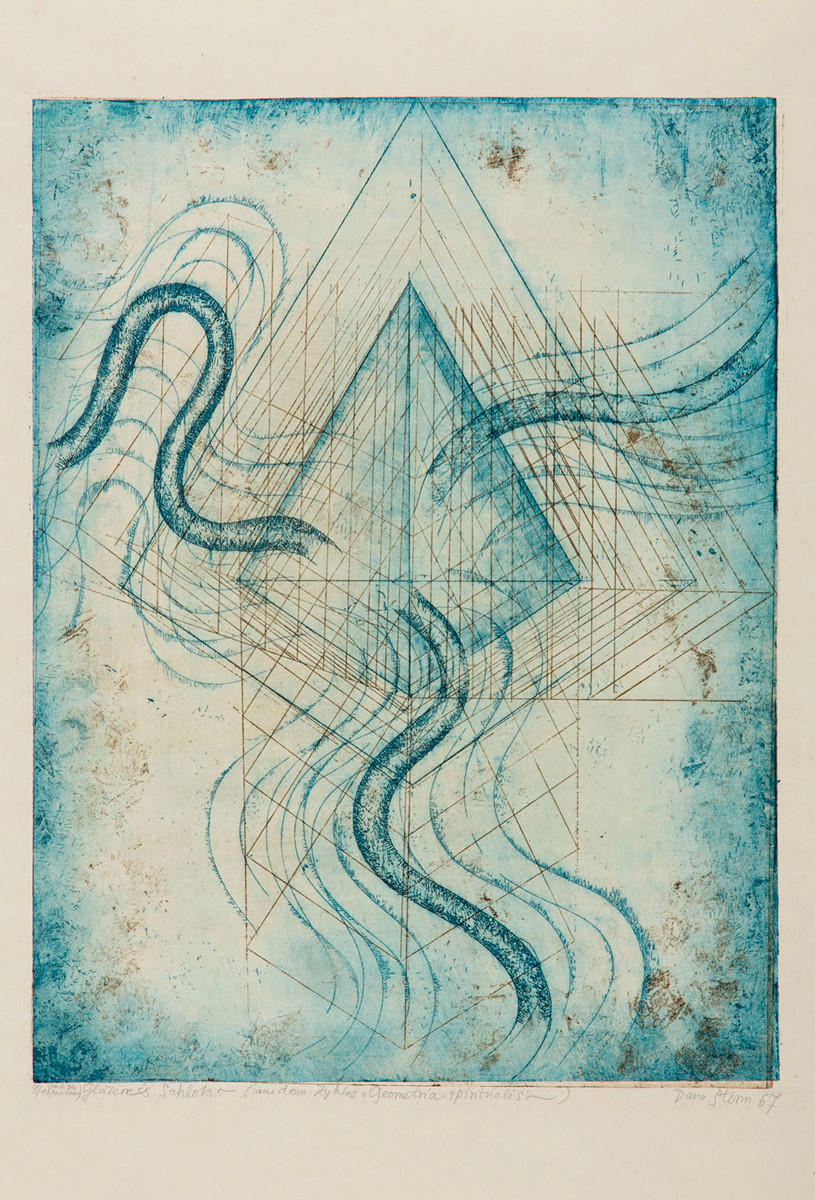 Dana Puchnarová Štormová (1939) - Skleněný zámek (Gläsernes Schloss - Aus dem Zyklus "Geometria spiritualis")