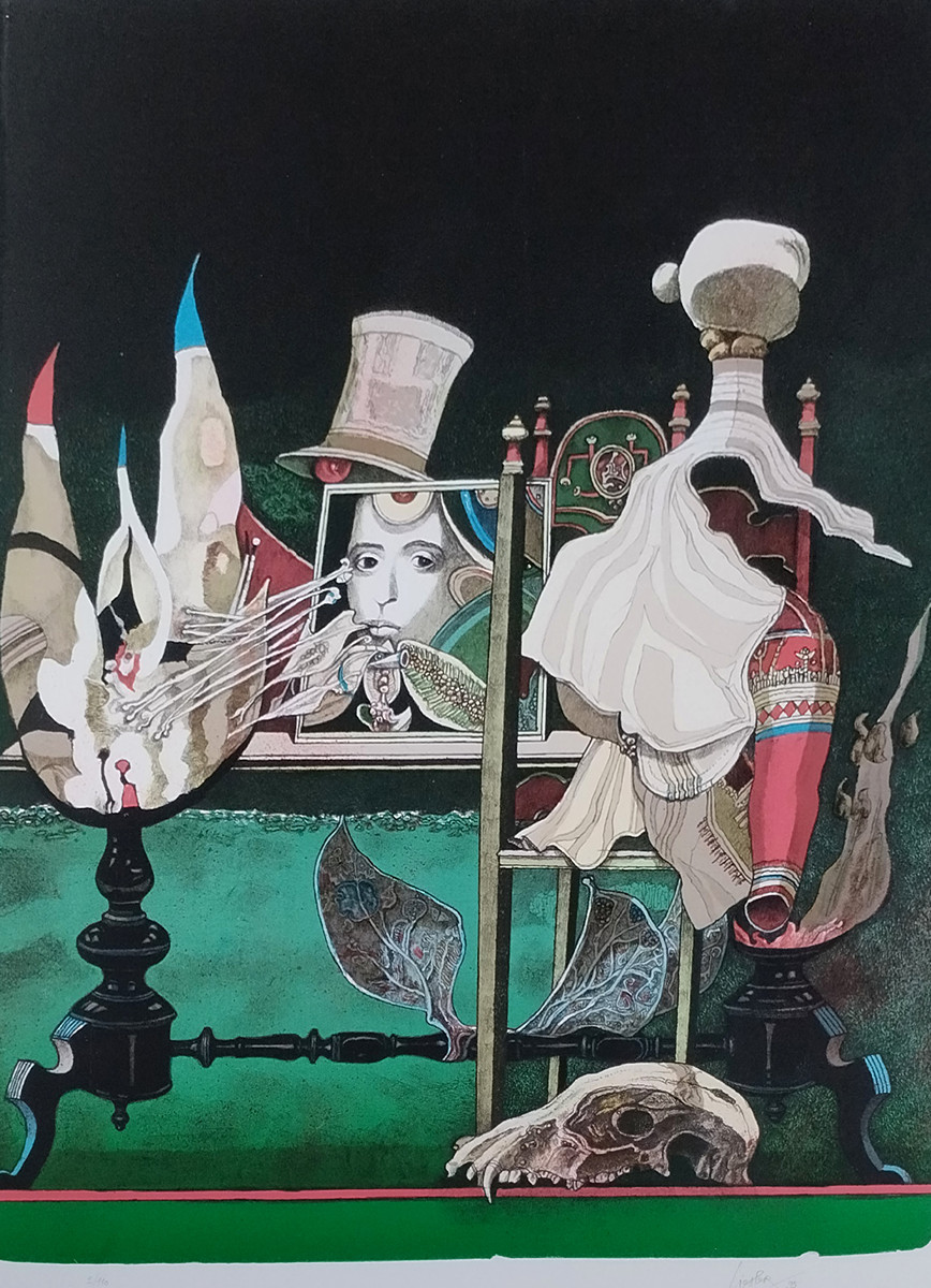 Josef Liesler (1912 - 2005) - Surrealistická kompozice