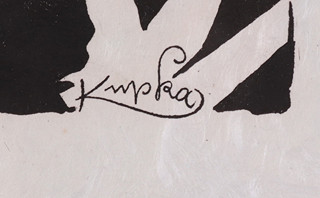 František Kupka (1871 - 1957) - Bílé rytmy na černém