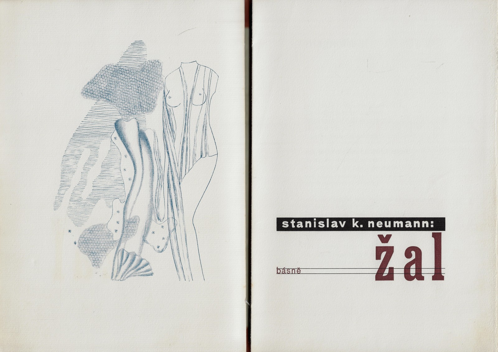 Toyen (1902 - 1980) - Žal : básně / Stanislav Kostka Neumann ; výzdoba Toyen