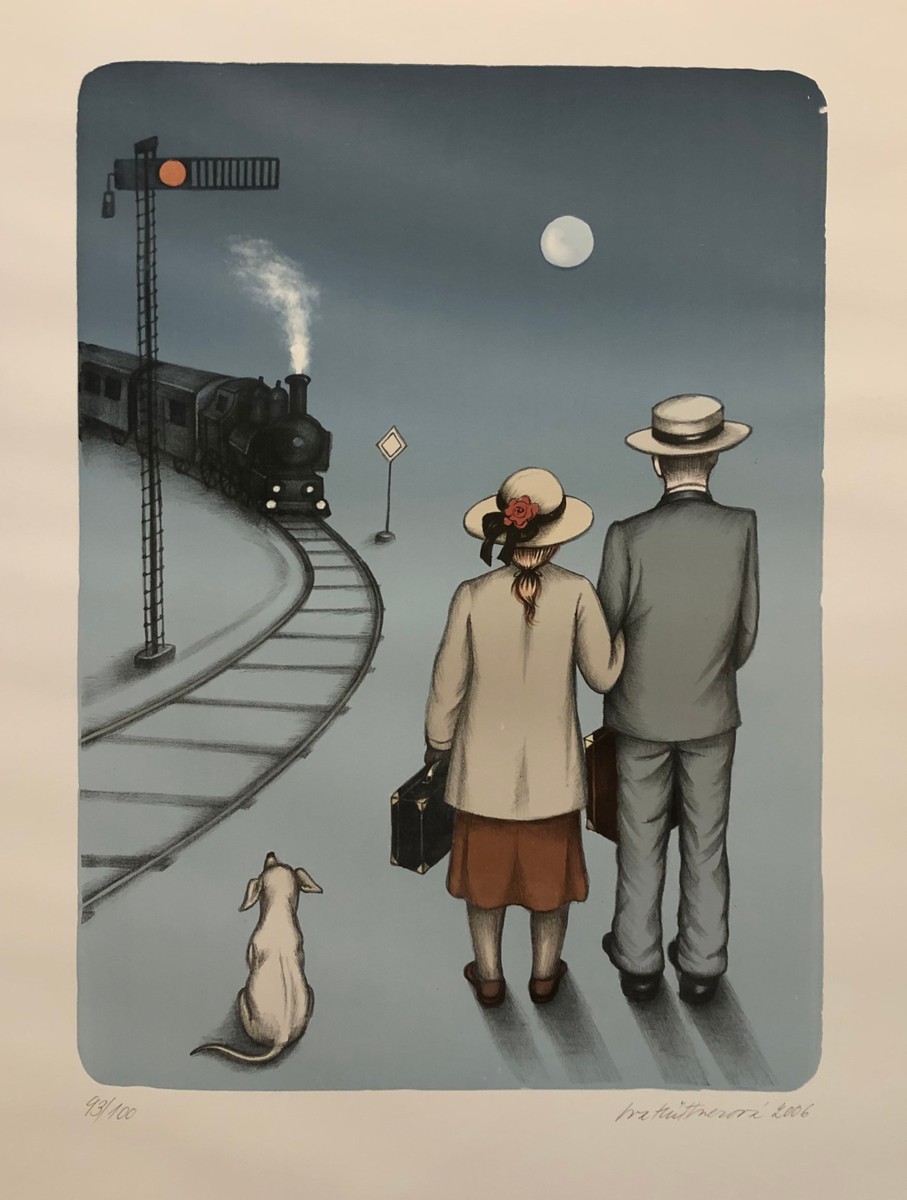 Iva Hüttnerová (1948) - barevná litografie