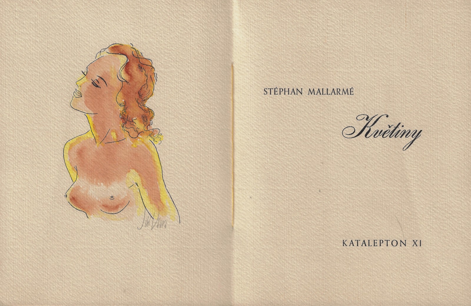 Stephane Mallarmé - Květiny / Stephane Mallarmé ; dvě kresby Jiří Vávra