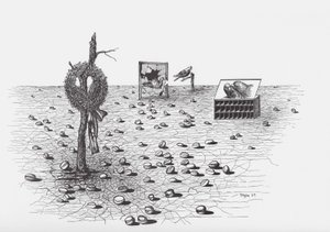 Toyen (1902 - 1980) - TIR : cycle de douze dessins 1939-1940 / Radovan Ivsic, dessins Toyen