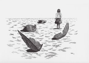 Toyen (1902 - 1980) - TIR : cycle de douze dessins 1939-1940 / Radovan Ivsic, dessins Toyen