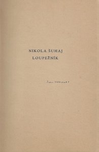 Jan Rajman (1892 - 1965) - Nikola Šuhaj loupežník : román / Ivan Olbracht ; vazba Jenda Rajman