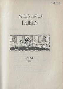 Duben : básně / Miloš Jirko