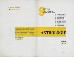 Karel Teige (1900 - 1951) - Anthologie : 9 básníků Devětsilu