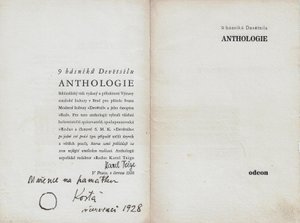 Karel Teige (1900 - 1951) - Anthologie : 9 básníků Devětsilu