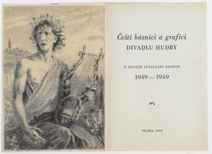 Max Švabinský (1873 - 1962) - Čeští básníci a grafici Divadlu hudby k desáté jubilejní sezóně 1949-1959