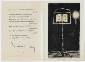 Max Švabinský (1873 - 1962) - Čeští básníci a grafici Divadlu hudby k desáté jubilejní sezóně 1949-1959