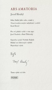 Karel Demel (1942 - 2024) - Ars amatoria / Josef Hrubý ; tři kombinované techniky Karel Demel