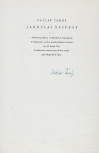 Jaroslav Seifert (1901 - 1986) - Jaroslav Seifert : náčrt k portrétu / Václav Černý