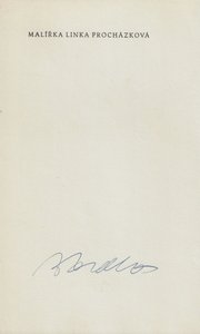 František Halas (1901 - 1949) - Malířka Linka Procházka / František Halas ; dřevoryty Bohdan Lacina
