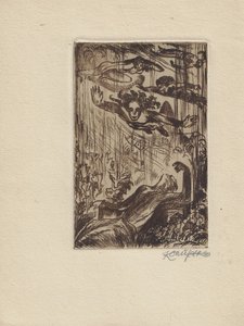 Miloš Marten (1883 - 1917) - Nemocný a vůně : pohádka / Miloš Marten ; lept Jan Konůpek