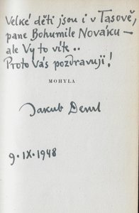 Jakub Deml (1878 - 1961) - Mohyla / Jakub Deml