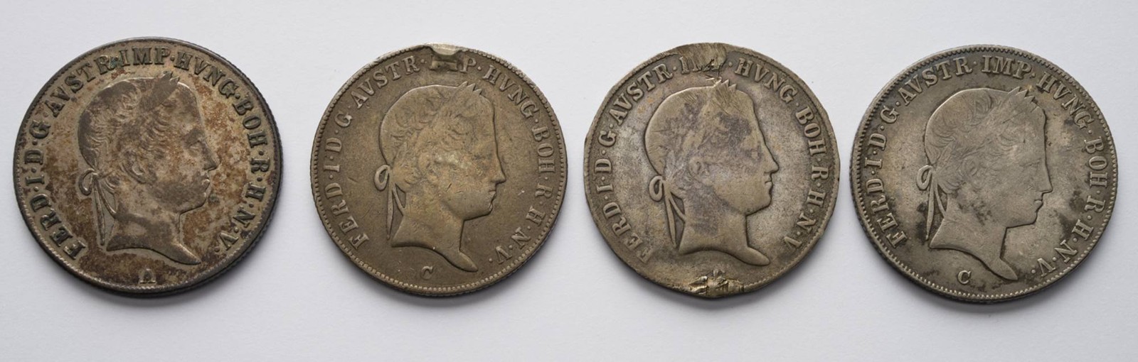 ČTVEŘICE STŘÍBRNÝCH 20KREJCARŮ