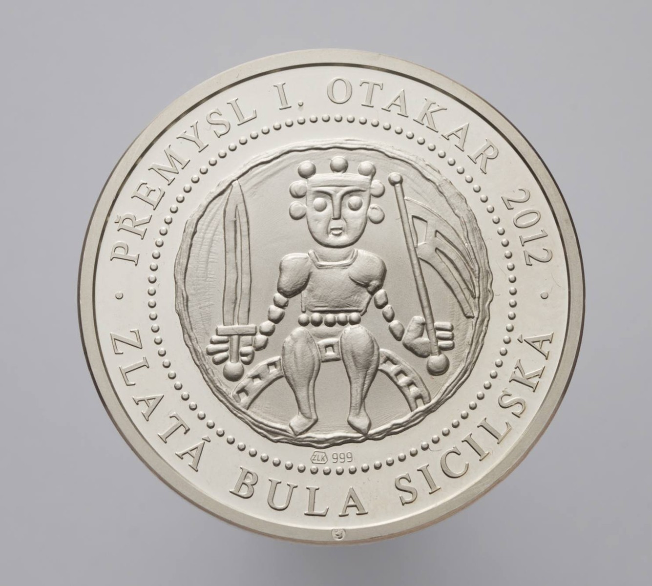 STŘÍBRNÁ PAMĚTNÍ MINCE ZLATÁ BULA SICILSKÁ 1212-2012