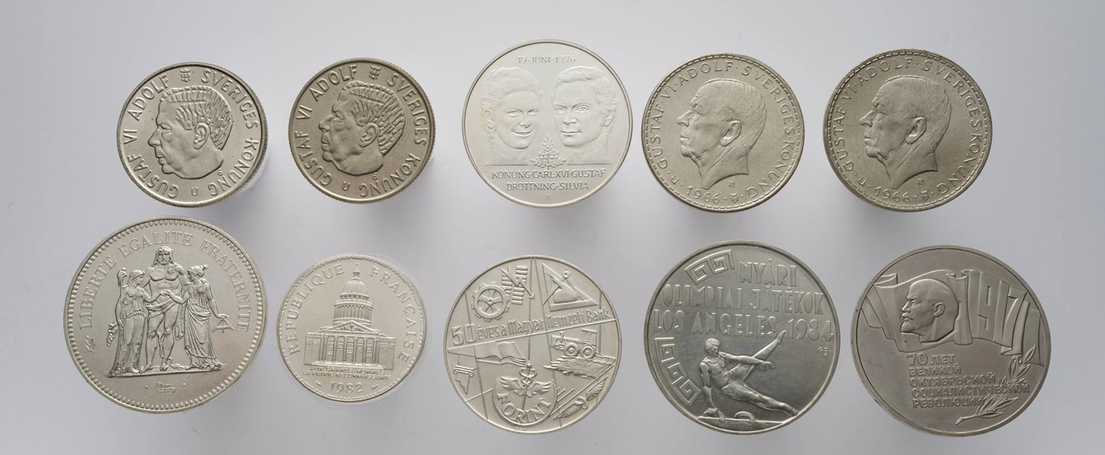 SOUBOR 10 MINCÍ (AG, BILLON, CUNI)