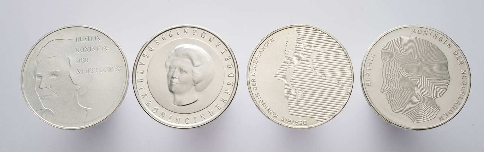 4 STŘÍBRNÉ MINCE 50 GULDEN