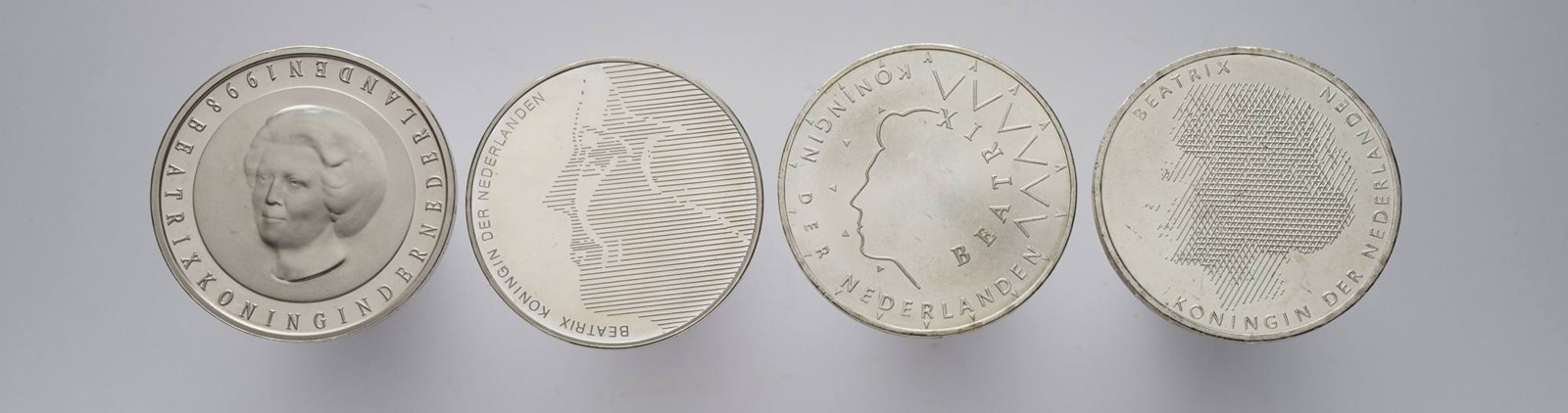 4 STŘÍBRNÉ MINCE 50 GULDEN