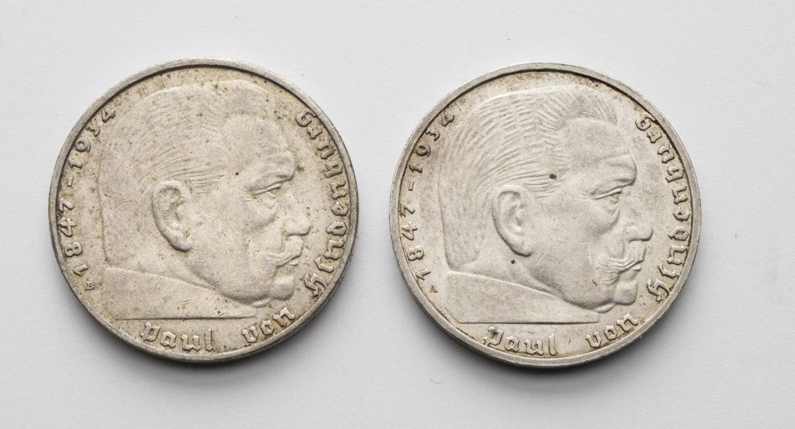 2 STŘÍBRNÉ 2MARKY HINDENBURG
