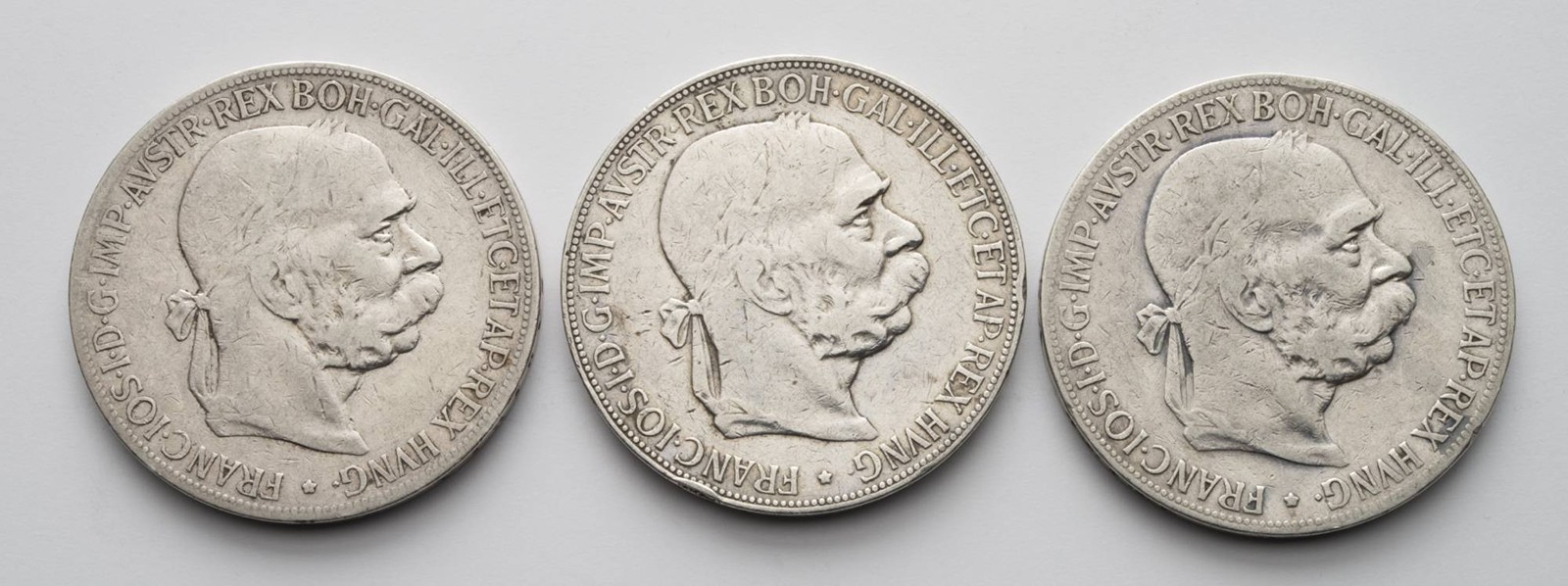 3 STŘÍBRNÉ 5KORUNY