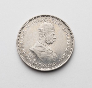 1 KORUNA 1896 KB MILENIOVÁ (1000. VÝROČÍ PŘÍCHODU MAĎARŮ DO PODUNAJSKÉ NÍŽINY)