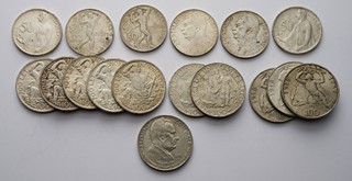 SOUBOR STŘÍBRNÝCH PAMĚTNÍCH MINCÍ - 17 KS