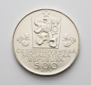 STŘÍBRNÁ 500KORUNA 20 LET FEDERACE