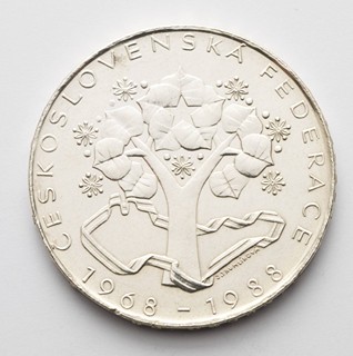 STŘÍBRNÁ 500KORUNA 20 LET FEDERACE